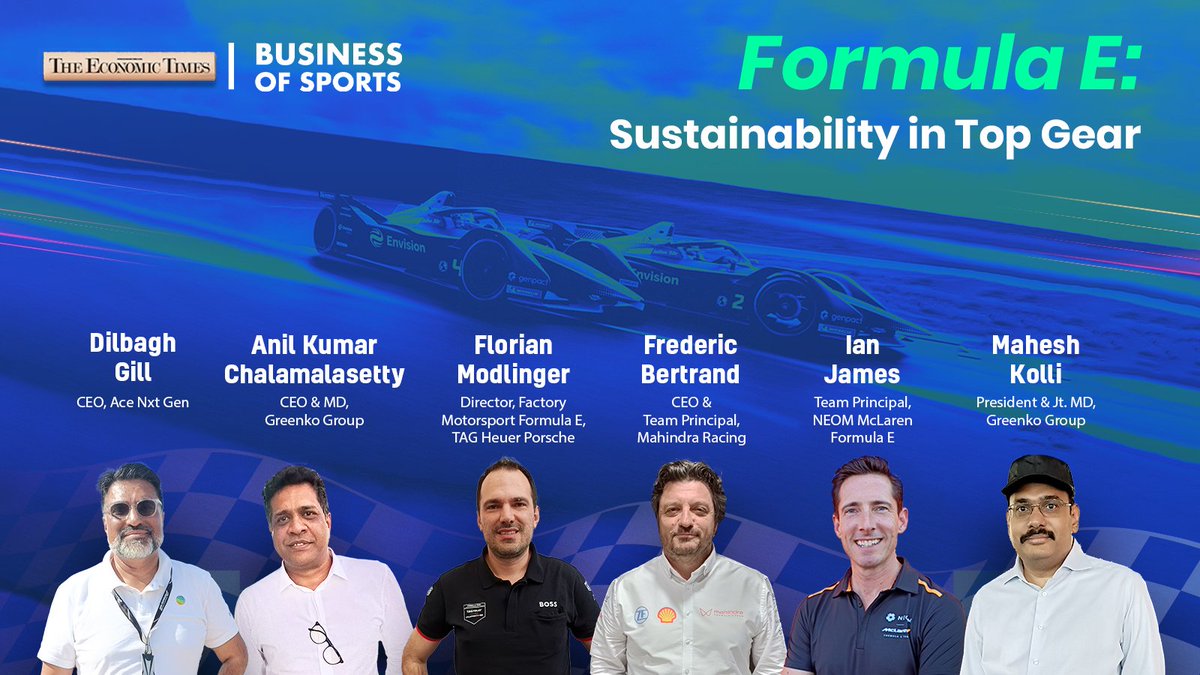 Join host Arijit barman as he takes us behind the scenes of Hydrebad E-Prix, where cutting-edge electric race cars are setting the stage for the future of motorsport, powered by sustainable energy sources.

Tune into the latest Business of Sports Episode- linktr.ee/etbusinessofsp…