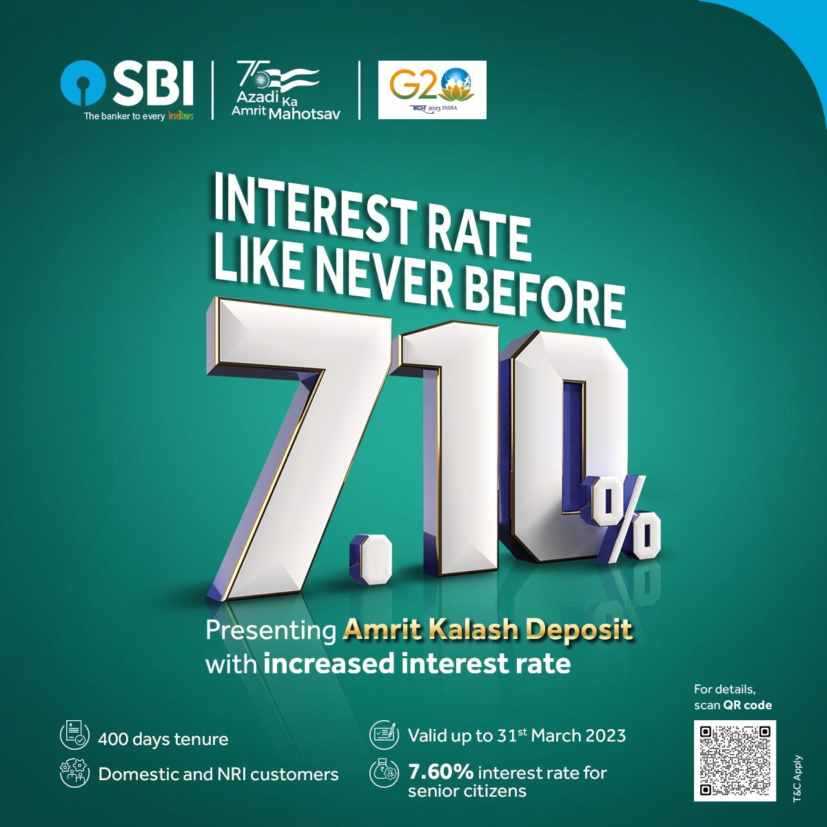 State Bank of India on Twitter "Introducing “Amrit Kalash Deposit” for
