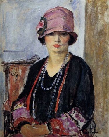 #GoodMorningTwitterWorld 💮
#GoodMorning #Friends 

#Art #Artist Henri Labasque
Chapeau cloche

#Artlovers #Paintings 
#15Feb #PicofTheDay