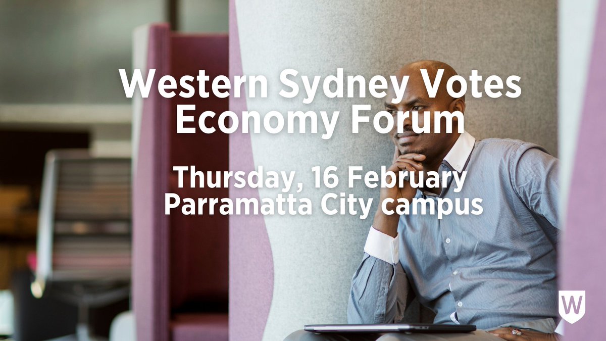 westsydunews's tweet photo. The Western Sydney Votes Economy Forum will host The Hon. @Matt_KeanMP, and The Hon. @dmookheyMLC, today at the Parramatta City campus.
#WSVOTES https://t.co/eg1e9i3BR9