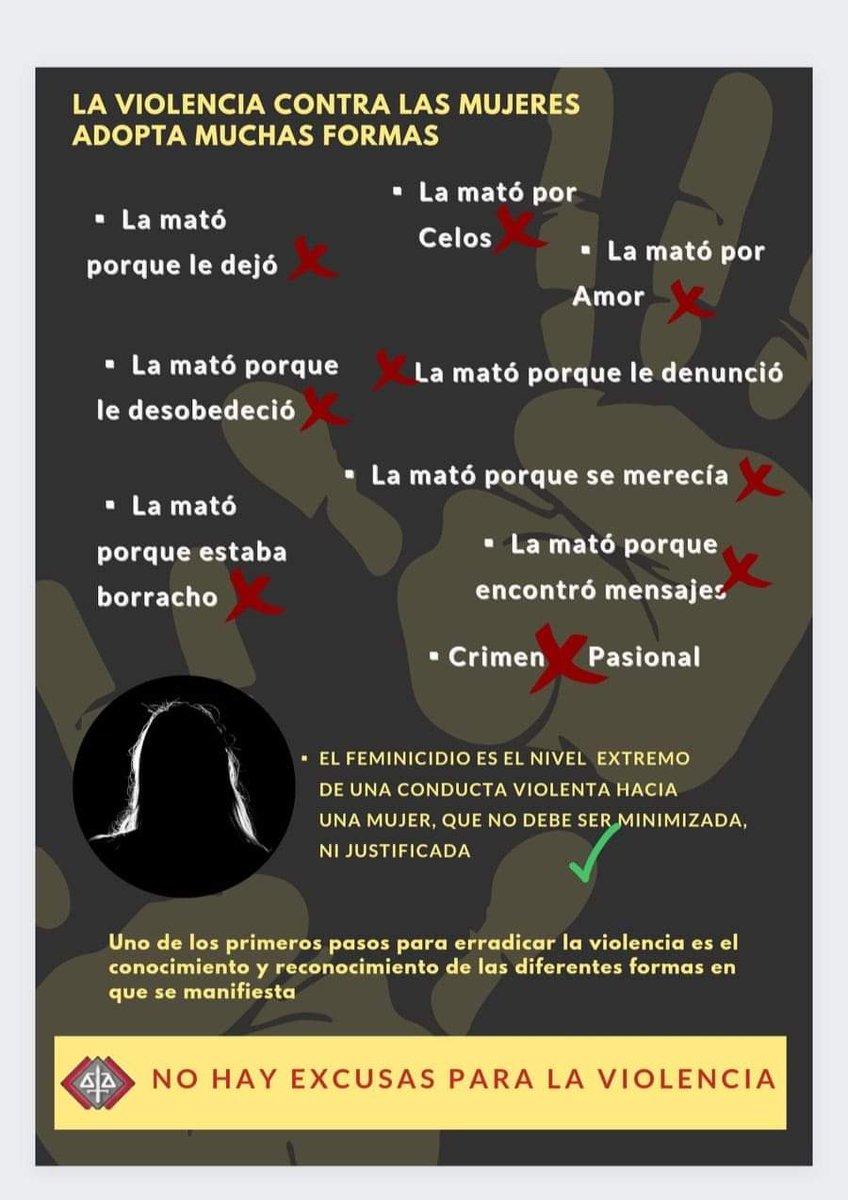 MinPublicoPy's tweet image. #SinExcusasParaLaViolencia #NoSeMataPorAmor Se mata por Violencia.  El Feminicidio es el nivel extremo de una situación de violencia contra una mujer. Uno de los primeros pasos para erradicar la violencia es el conocimiento de las diferentes formas en las que se manifiesta