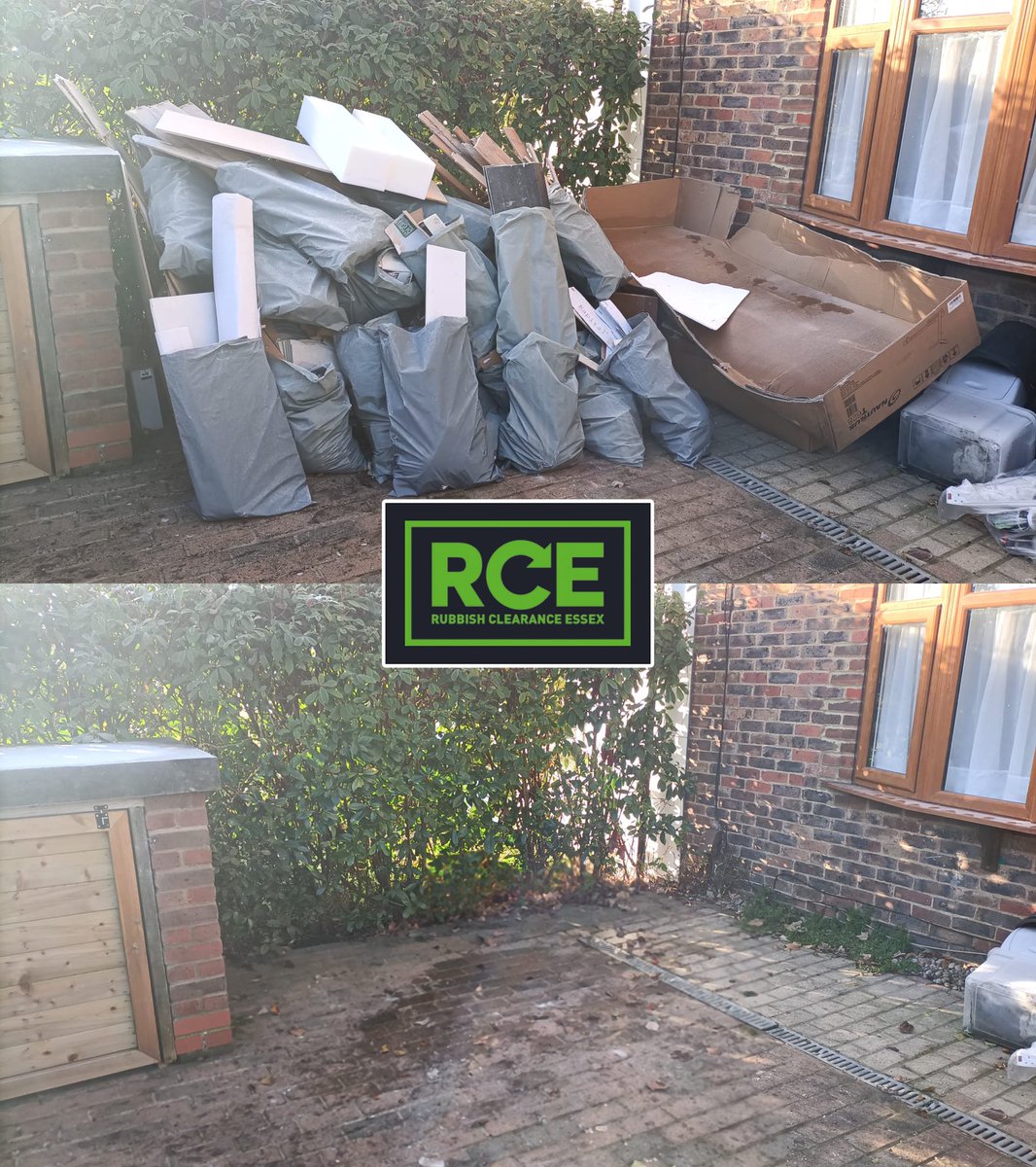 WasteRce's tweet photo. Front garden clearance by Rubbish Clearance Essex. 👍🏻

If you have waste that needs to be cleared safely and responsibly, we can help! 

For a free, no obligation quotation, please visit our website https://t.co/tivnFcmk3t and get in touch today. https://t.co/RpbuDki6MC