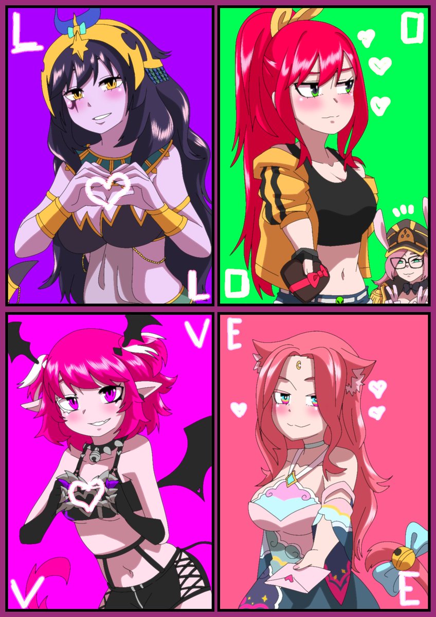 Happy Valentines @VexTheSunEater @EllyVtuber @TaraKaminarito @cumilq @MeowMoonified 

#Vexxyart #EllyArt #TaraRT #camilART #meowmooniart #Vtuber #VTuberUprising #Vtubers #VTubersAreStillWatching #fanart