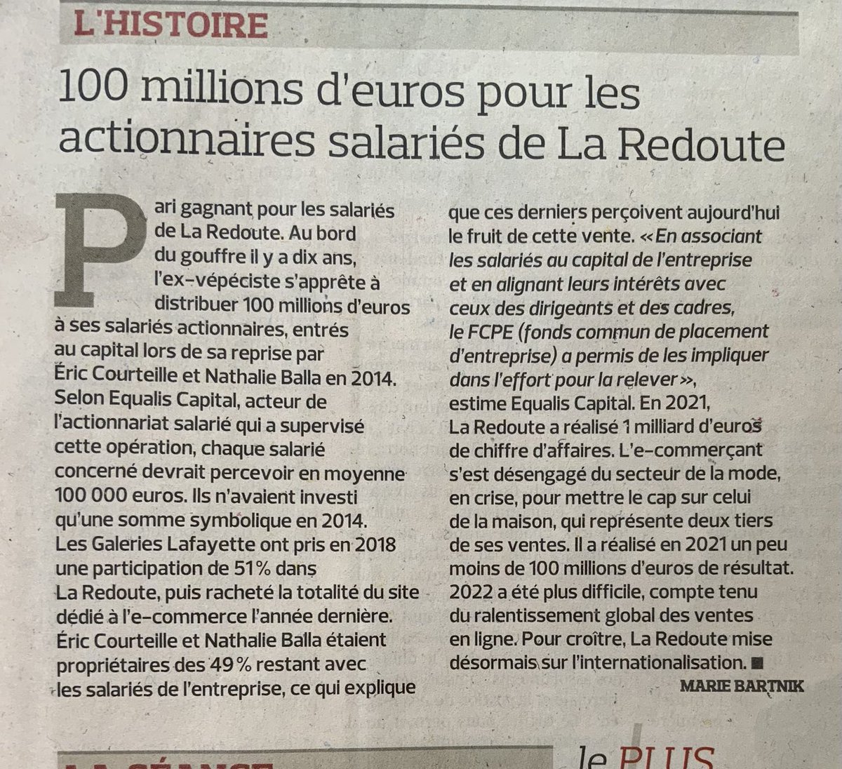 Les bienfaits de l’actionnariat salarié !