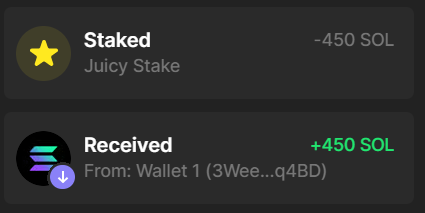 I had previously exclusively used <a href="/MarinadeFinance/">Marinade 🛡️</a> for my Solana staking, but decided to throw some love to <a href="/knox_trades/">Chill Knox</a> and Juicy Stake today.

If you have SOL that you aren't planning on using in the next couple days, you should always have it staked! 🧠