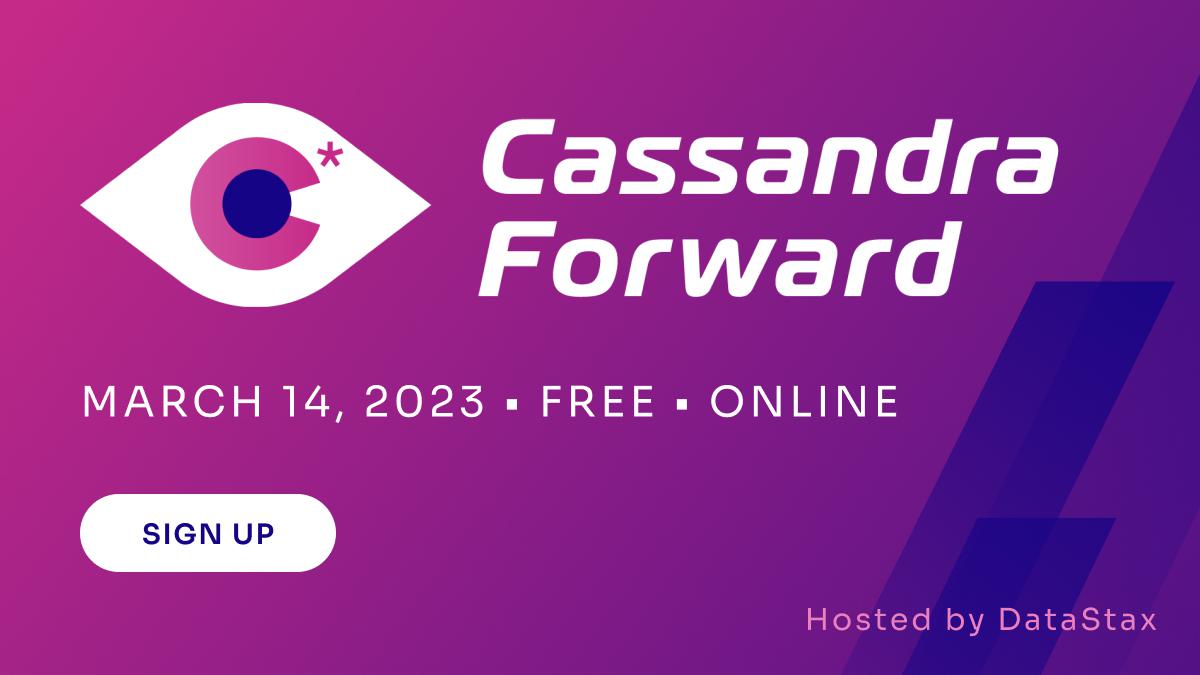 alexanderDeja's tweet image. 📣 CASSANDRA COMMUNITY — Join us on March 14th for Cassandra Forward, a free virtual event hosted by DataStax.
Sign up now for event updates and how to participate ➡️ow.ly/Zll2104uQBc
#CassandraForward #ApacheCassandra