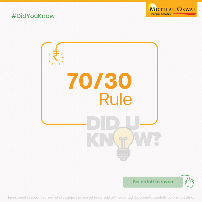 MotilalOswalLtd's tweet photo. Ultimately, the key to successful personal finance is creating a budget that works for you and aligns with your financial goals while allowing you to live within your means and enjoy life. 

🔗 Disclaimer: https://t.co/cxMJQXAgGF

#MotilalOswal #DidYouKnow #7030rule https://t.co/dU3jBDq5fZ