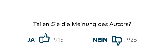 drzberlin's tweet photo. Was die @welt Leser von meinem Meinungsbeitrag zur #Elektromobilität halten: https://t.co/qGcON4Uxmc https://t.co/ClYRm7q3td
