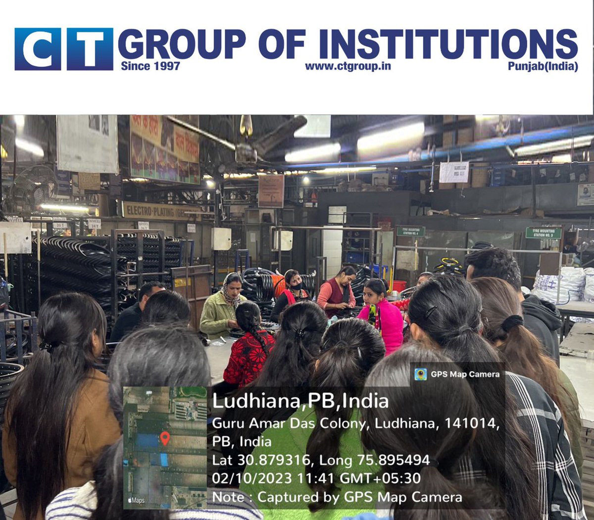 CTGroupshahpur's tweet photo. CCPC cell of CTIEMT, South Campus, Shahpur organized an Industrial Visit at Hero Cycles, Ludhiana for the student's MBA, Department of Business Management,  CTIEMT, Shahpur.

#ctgroup #shahpur #jalandhar #punjab #herocycle #ctcollege #ludhiana https://t.co/xSToUsjw0z