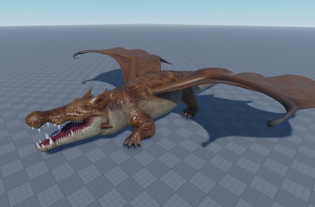 Crocogon  15 k tri.
#Roblox #RobloxDev #RobloxDevs #robloxanimation