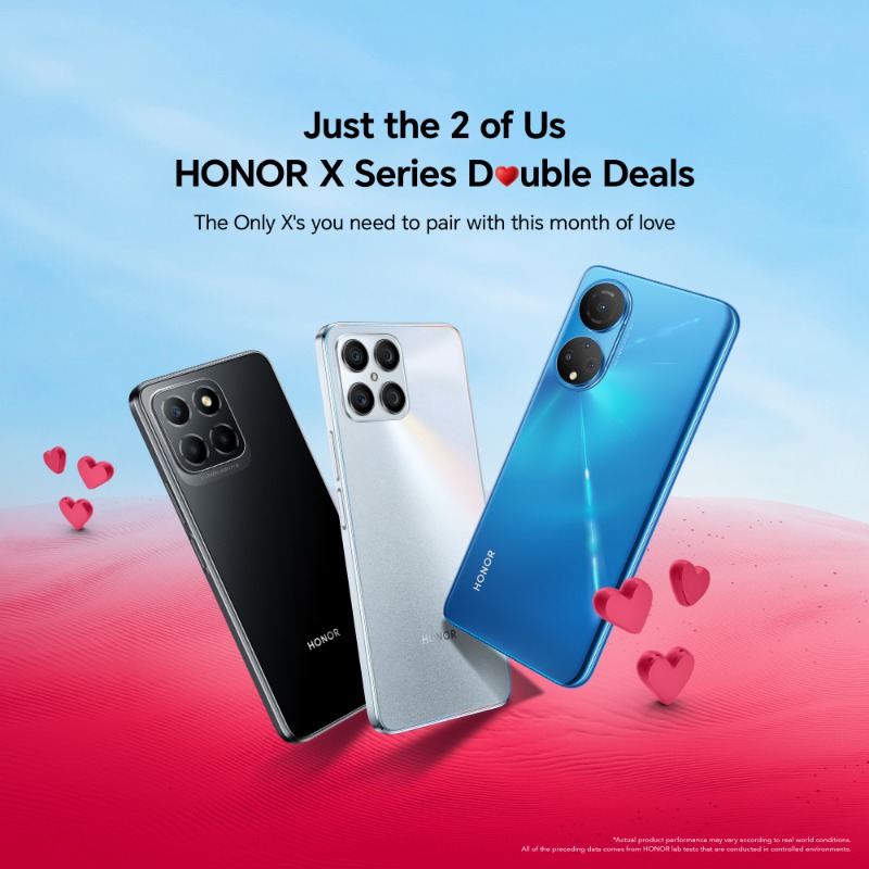 HonorAfrica's tweet photo. We've made it easier for you to pair with the X's this month of ❤️. Get the HONOR X series Double Deals at participating Vodacom stores nationwide. #HONORxSeries  

Retweet this deal &amp; stand a Chance to win a R1500 shopping Voucher.  Competition closes 16.02.2023. T&amp;Cs Apply