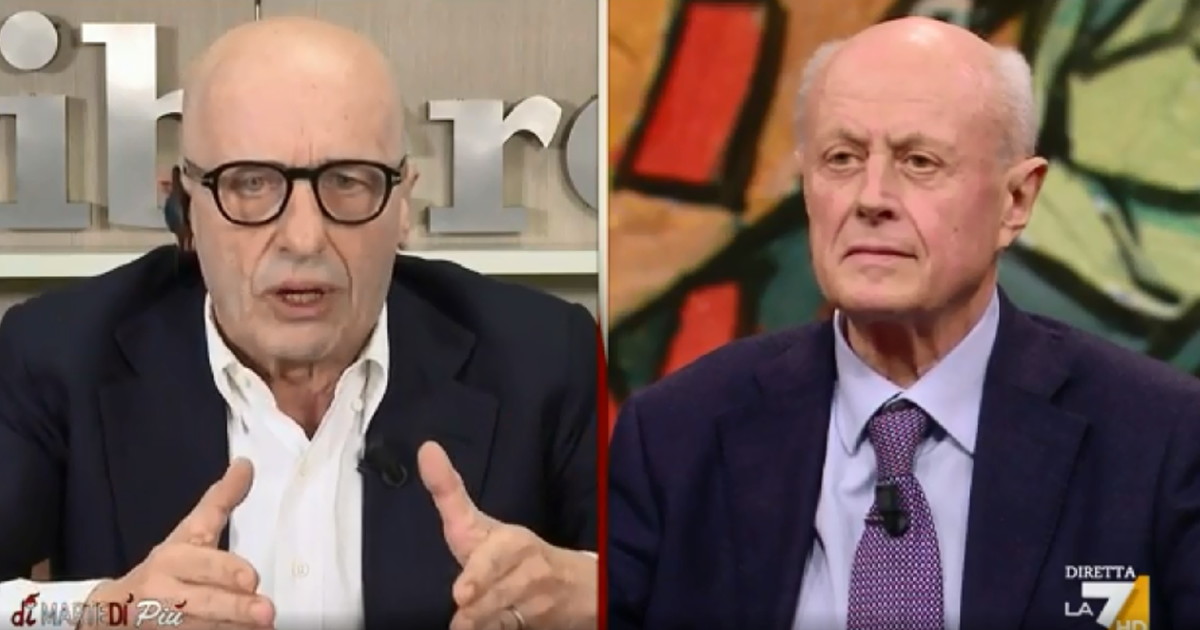 Libero_official's tweet image. #Sallusti a #DiMartedì incalza #Tabacci che giustifica la sconfitta della #sinistra con l'alto #astensionismo: "Se fosse andato a votare l'80 per cento il risultato non cambierebbe"  liberoquotidiano.it/news/spettacol…