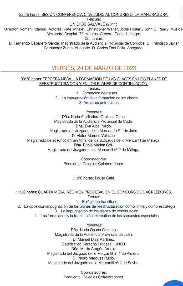 advanabogados's tweet photo. Os dejamos el Programa del XVIII CONGRESO DE DERECHO MERCANTIL Y CONCURSAL DE ANDALUCÍA
@exfimercongreso
@EnriqueSanjuanM
@fernand99246710
@PABLOFRANCOCEJ1
@Javiertellez_m
@jrsmedina
@exfimer
#exfimer #insolvencia
#reestructuracion
#prepack
#pratitioner https://t.co/PN37tKqLeO