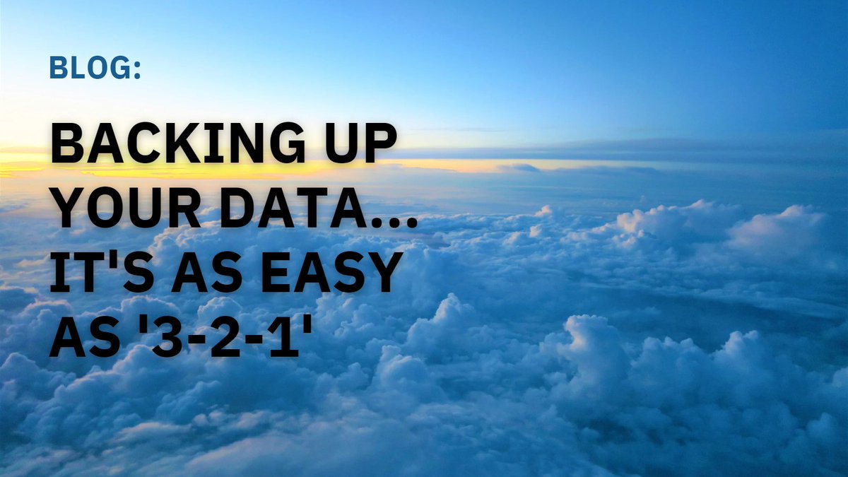 Blog: Backing up your data... It's as easy as '3-2-1'

linten.co.uk/backing-up-you…

The principles of backing up your data are simple. Follow the 3-2-1 rule to ensure you’ll always have a recovery solution to fall back on

#Data #Backup #MSP #ITServices #ITSupport #Technology