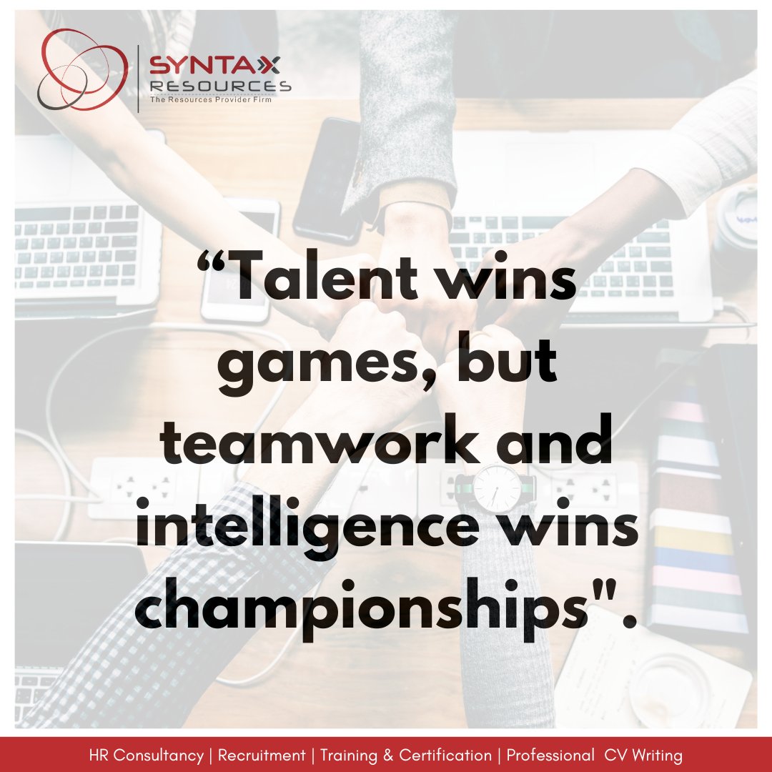 'Alone we can do so little; together we can do so much.' – Helen Keller
 #SyntaxResources #TechJobs #Lahore #lahorejobs  #recruitment #Hiring #professionalresumewriter #ProfessionalCVWriter #Trainings #ZafarUllahZahid #HRConsulting #PDHRM #HeadHuniting #CorporateTrainings