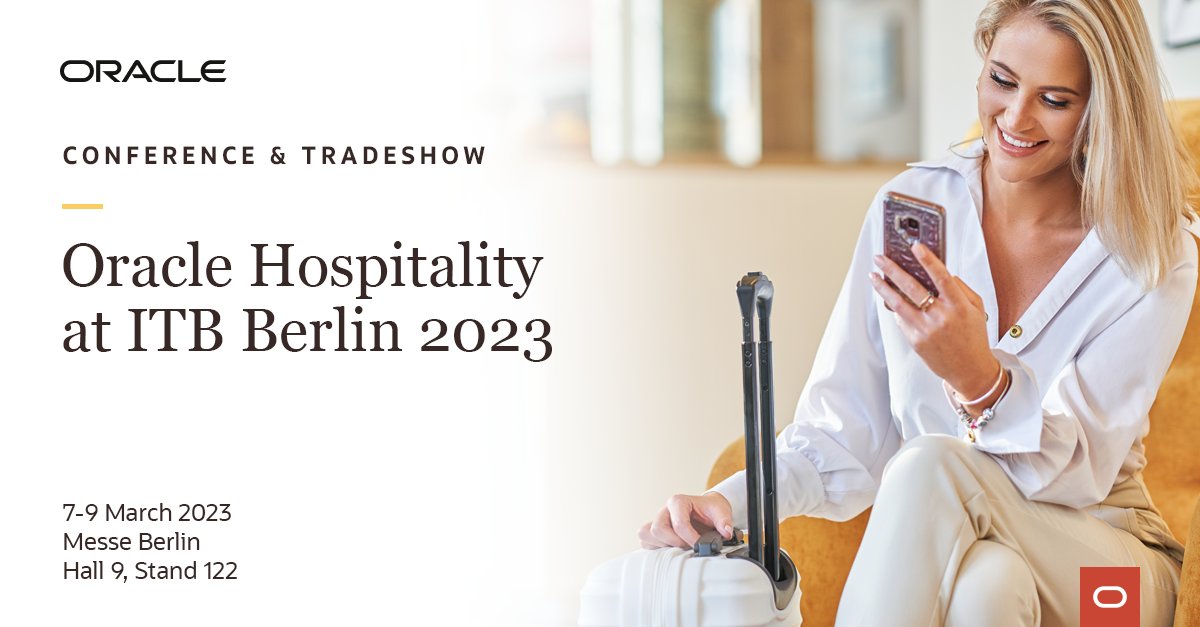 chandanamadhu19's tweet image. 📣 Time to reconnect! @ITB_Berlin is back! Join us to discuss innovation, new technology, and business growth. Let&apos;s meet! Fill out the form to secure a time slot with our team social.ora.cl/60153WQnf See you soon!
#Nor1 #OPERACloud #ITB #ITBBerlin #Hospitality