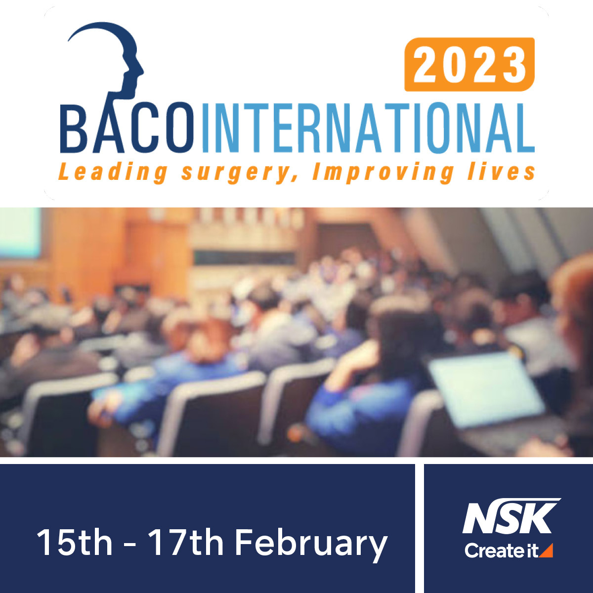 Are you heading to BACO International 2023 today? Come and find us at the Severn Healthcare Stand 46 to find out all about NSK Surgical and see our pioneering products in action. #ENT #Spine #Orthopaedics #BACO2023