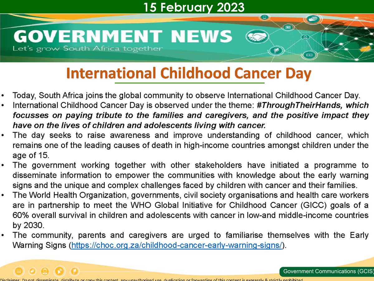 South African Government on Twitter "Today is 