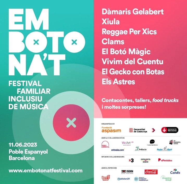 clamsmusica's tweet photo. Bolo a la vista!  @fundacioaspasim @elbotomagic @nuriapedrola ! @FCSDown @MasGuinardo @AteneuDivers @bcn_hg @JordiEroles @Alef_2_0 @_dincat @DownCatalunya @en_canta_dos  @carlescampuzano  @jordiduramena  @DiariEducacio @aurafundacio @TEBvist @acidH_IL @AnaMontoroRomer @lorenatoda https://t.co/zWhxYT7GGU