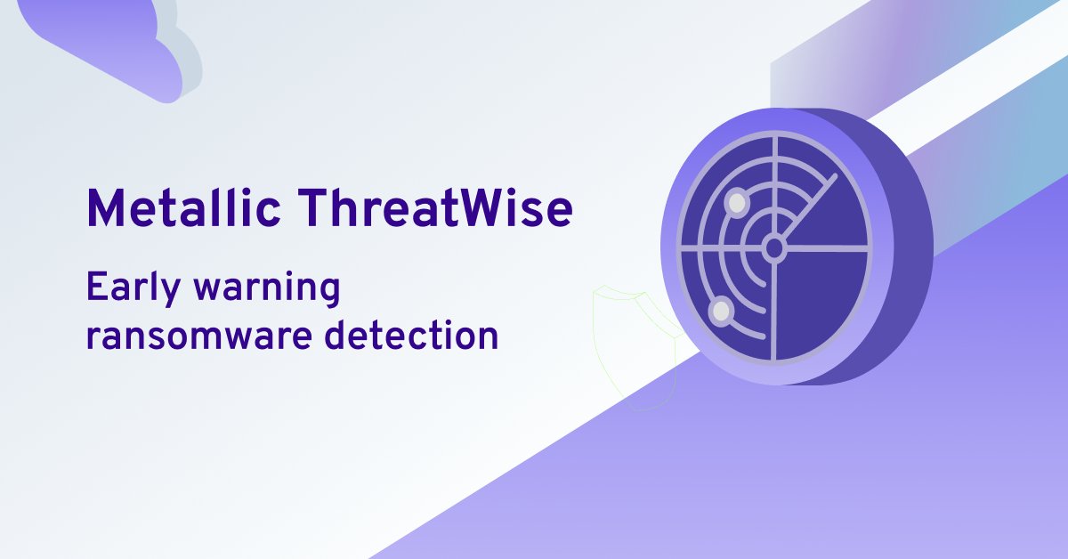 Did you know 💡 Over 90% of #ransomware attacks are preventable? All it takes is one single solution: #dataprotection. See how you can partner with #MetallicIO ThreatWise to protect your assets and save yourself from all the worries - ow.ly/atzk104uQFS