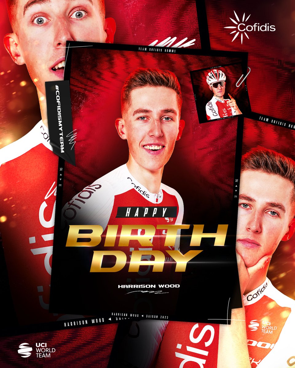 Team Cofidis (@teamcofidis) on Twitter photo C'est l'anniversaire de Harrison Wood aujourd'hui ! Joyeux anniversaire ! 🎂
<a href="/Harrison_Wood00/">Harrison Wood</a> C'est l'anniversaire de Harrison Wood aujourd'hui ! Joyeux anniversaire ! 🎂
<a href="/Harrison_Wood00/">Harrison Wood</a>
