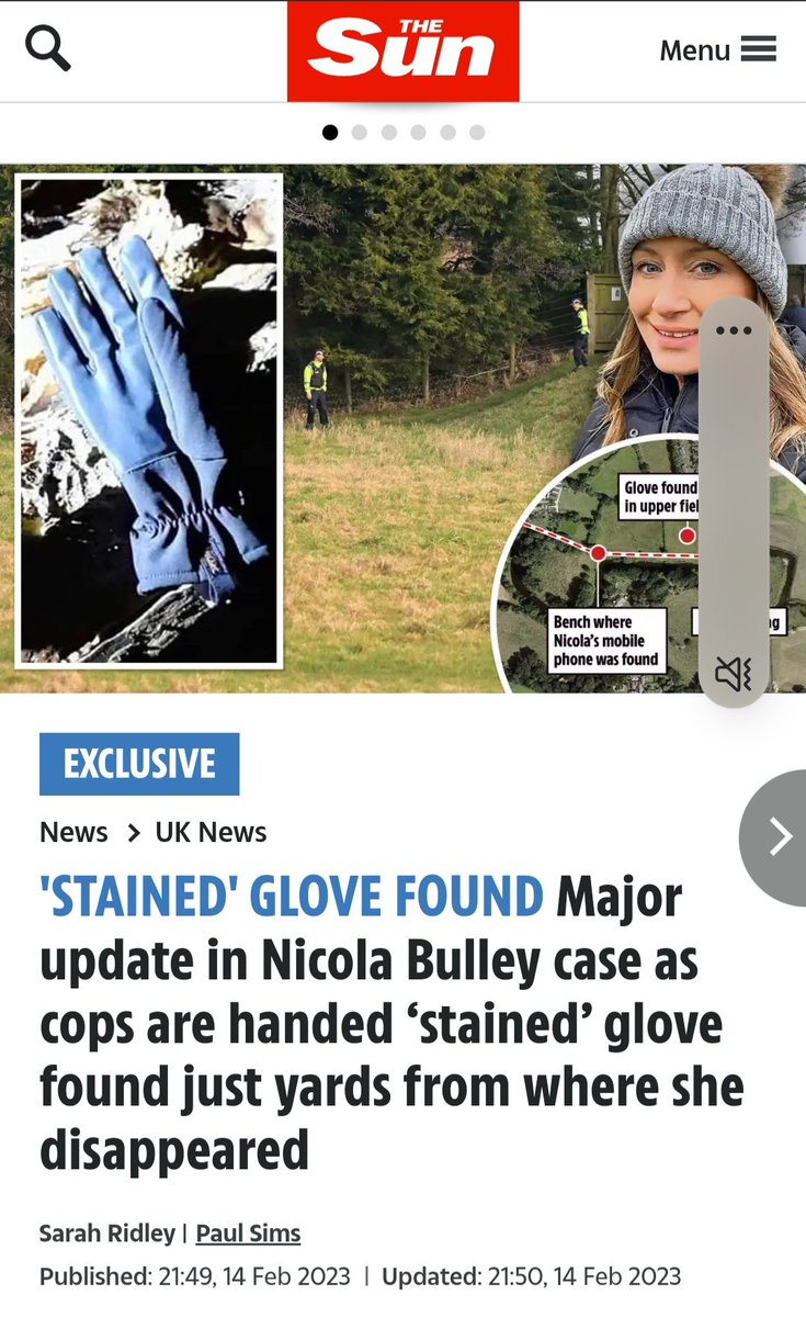 _SpaceD_Monkey's tweet photo. More utter bullshit concerning Nicola Bulley, this time saying a stained glove was found just laying there on a log, 7 days after the field was supposedly search!
#NicolaBulley #nicolabully #NicolaBulleyCase #fakenews #falseflag #MissingPerson #notmissing https://t.co/JWNzJQS1NK