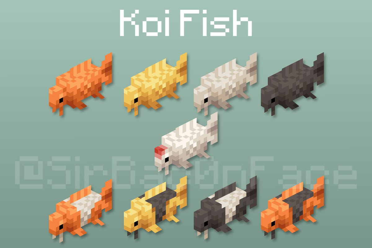 The new Cherry Blossom biome brought up some discussion of koi 