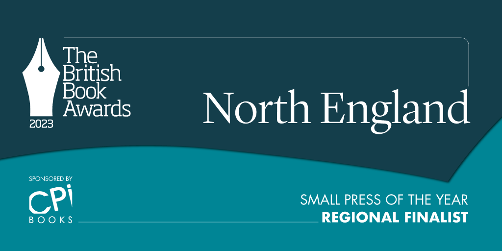 Our North England finalists are @ofmooseandmen, @Carcanet, @fly_press, @sarabandbooks, @publishinguclan! #BritishBookAwards #Nibbies