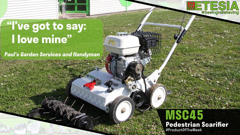 "I've got to say I love mine" - Paul's Garden Services and Handyman

Have you got our MSC45 Scarifier? Do you love yours too?

l8r.it/eO1C