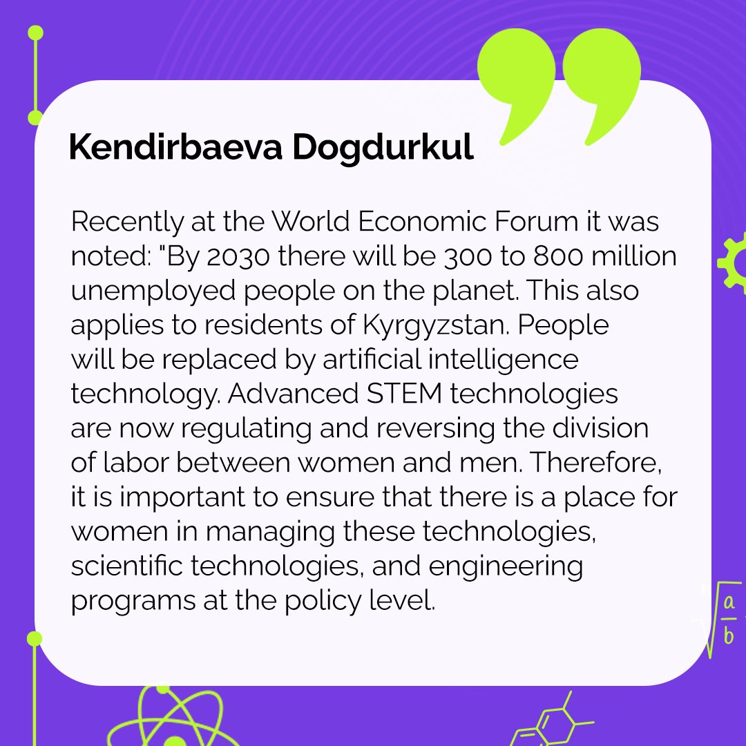 undpkg's tweet photo. Our STEM Partner - the Executive Director of "Roza Otunbayeva Initiative" shared about their work experience on #STEM in Kyrgyzstan. Are we ready for the future of work when hundred millions of jobs will be automated? 🤔 #STEM4ALL #AccLabKg https://t.co/iGWGqwZmpM