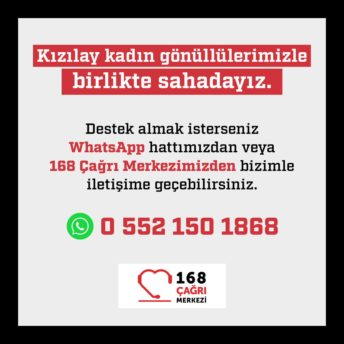🟥 𝗗𝗨𝗬𝗨𝗥𝗨 | Yeni doğum yapmış, hamile veya özel ihtiyaçları olan kadınları dinlemek; ihtiyaçlarını karşılamak için <a href="/KizilayKadin/">Türk Kızılay Kadın</a> gönüllülerimiz 10 ilimizde sahadadır.

📥 Kadın Gönüllülerimizle bire bir görüşmek isteyen vatandaşlarımız bizimle iletişime geçebilir. 🔻