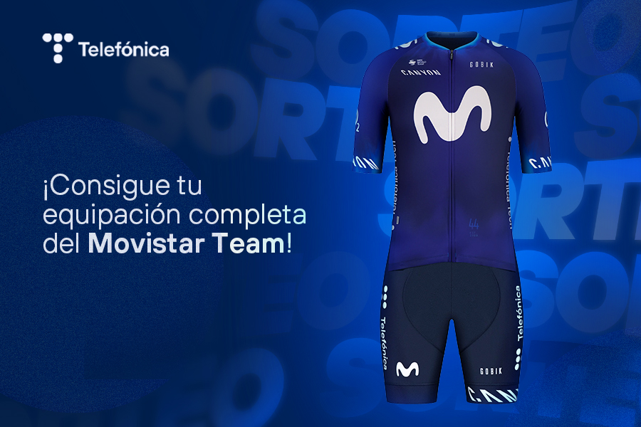 ¿Quieres conseguir una equipación completa del <a href="/Movistar_Team/">Movistar Team</a>?

¡Participa en el sorteo! 👇

🔹 Haz RT a esta publicación
🔹 Sigue a <a href="/Telefonica/">Telefónica</a>
🔹 Menciona a la persona con la que te gustaría salir a entrenar para estrenarla 

BBLL 👉 telefonica.com/es/wp-content/…
