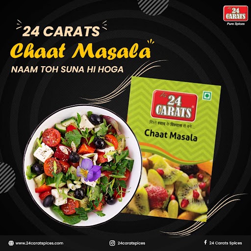 CaratsSpices's tweet photo. 🏠👈Ghar laaye 24 Carats ka Chaat Masala and feel the real pleasure of food 😋😋

🆎 Apne khane me add kare spoonful of 24 Carats 👉🏻Chaat Masala or experience kare khushiyon ka magic 🎩😃

#24caratsspices   #indianspices #spicesofindia #spicyfoods #indianmasala #delicious https://t.co/qKa7NLGhk1
