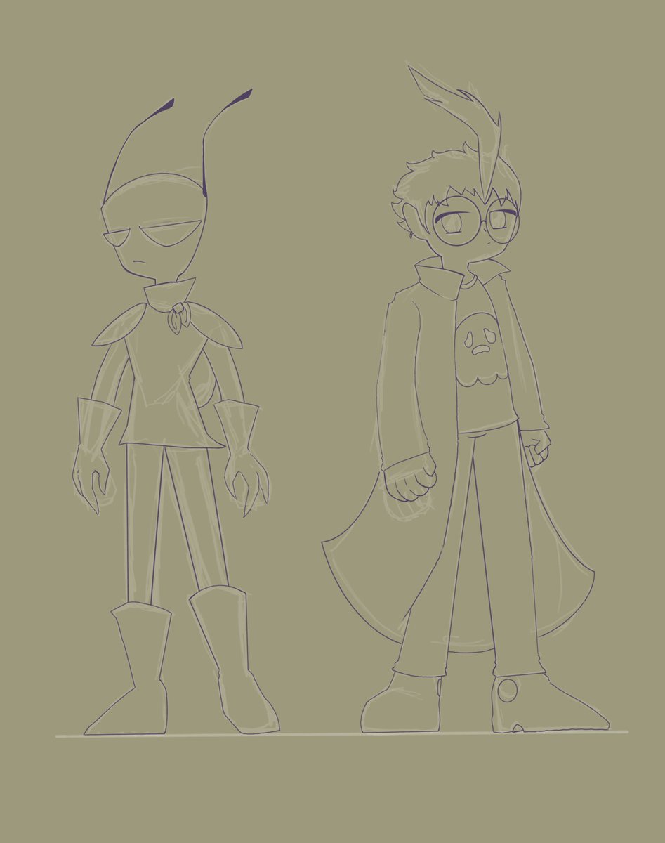 CallMeCrazyYuni's tweet photo. I can’t stop drawing invader zim characters, I’ve been sucked back in.

#invaderzim #sketches #unfinished #art #iz https://t.co/l1PG0CbAHv