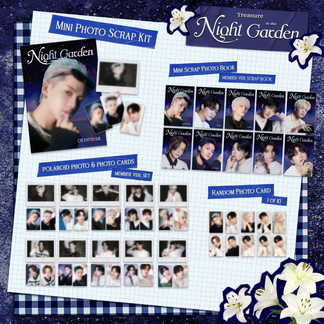 TREASURE Night Garden mini scrap kit ヨシ