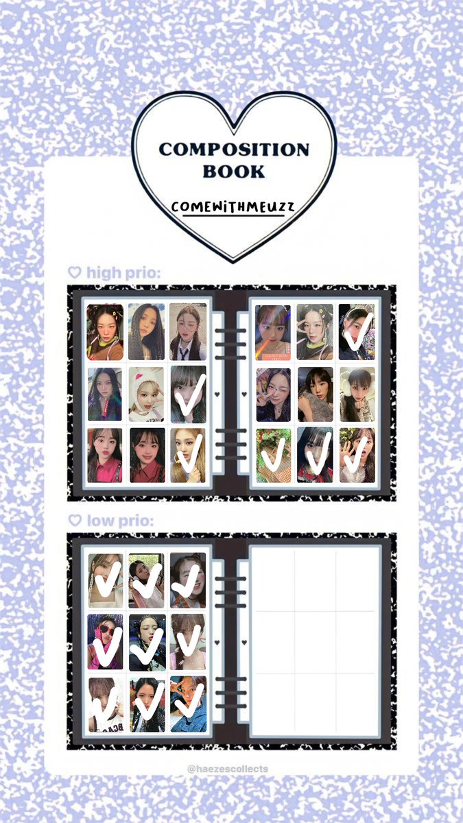 wtb - want to buy
♪ seulgi tc birthday &amp; bene muplant
♪ karina hairpin aespa 2nd anniv
♪ yunjin wink compact
♪ eunchae naver live shopping fearless midnight onyx
♪ winter bunny 4×6 lts
♪ chuu hash sc holo collect book flip that
♪ taeyeon zero pp sg21 pink christmas dagu
