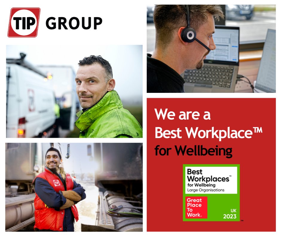 TIP Group UK&I (@tipgroupuk) on Twitter photo TIP Group has just been named as one of the UK’s Best Workplaces™ for Wellbeing by <a href="/GPTW_UK/">Great Place to Work® UK</a>, the global authority on workplace culture.
The recognition comes hot-on-the-heels of our recent ‘Great Place to Work’ certification™.
Read more, here: tip-group.com/en-gb/news/tip… TIP Group has just been named as one of the UK’s Best Workplaces™ for Wellbeing by <a href="/GPTW_UK/">Great Place to Work® UK</a>, the global authority on workplace culture.
The recognition comes hot-on-the-heels of our recent ‘Great Place to Work’ certification™.
Read more, here: tip-group.com/en-gb/news/tip…