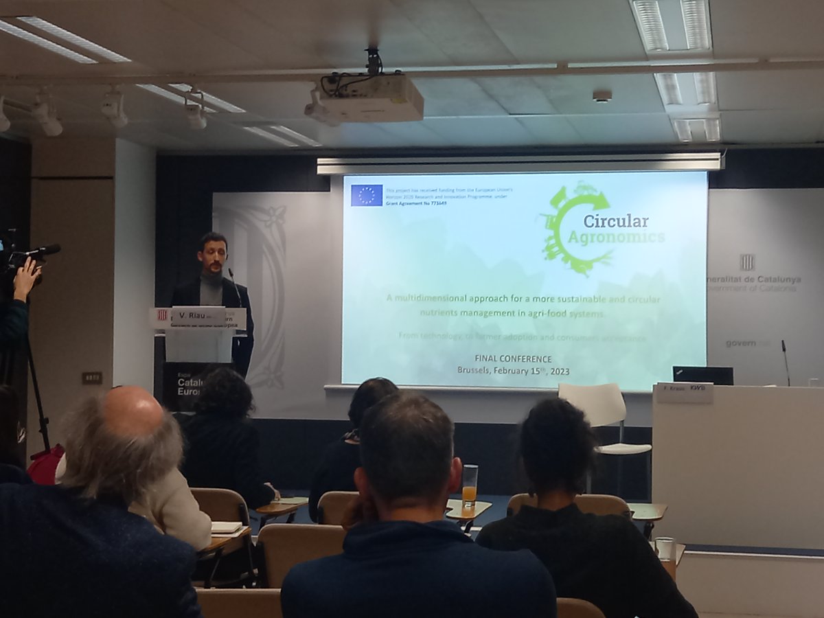 Opening of the Final Circular Agronomics conference by the coordinator Victor <a href="/RiauArenas/">Victor Riau</a> from <a href="/IRTA/">irta</a>.