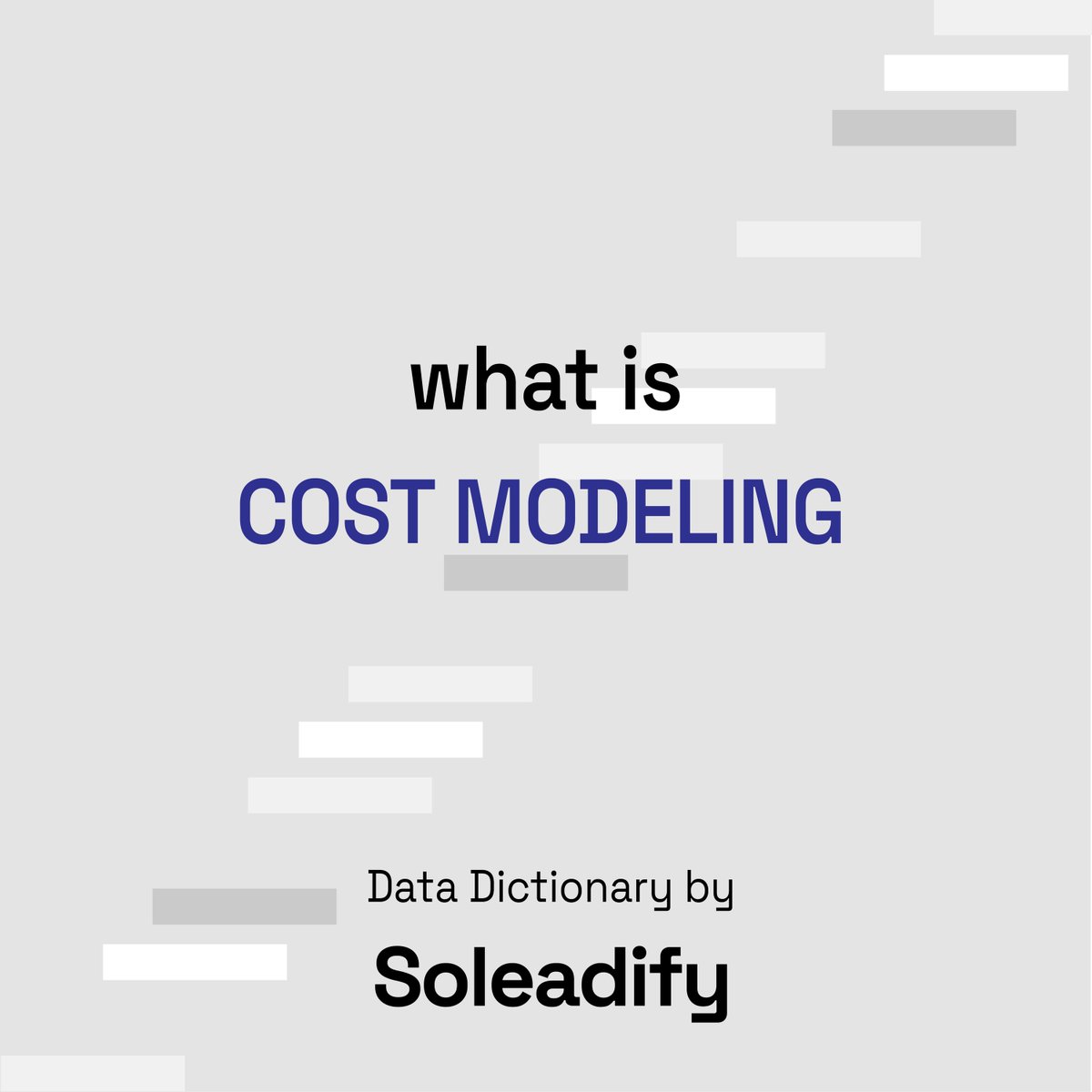 veridiondata's tweet image. 🔵 Cost modeling allows you to simulate future revenues and expenses associated with a product or project development. Modeling software can generate historical data to better understand production and project scenarios, and assist in predicting future pricing.
#datadictionary