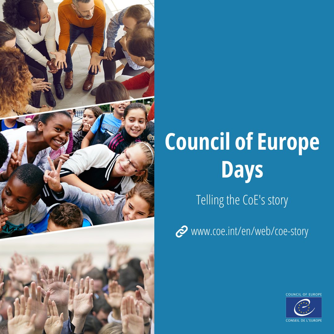coe's tweet photo. The Council of Europe helps improve the lives of millions of Europeans by protecting their human rights and promoting democracy and the rule of law.

#CouncilOfEuropeDays bring this work closer to the people in our 46 member states.

Info and initiatives: https://t.co/gzjn4PBEsA https://t.co/SFtmUemJ60