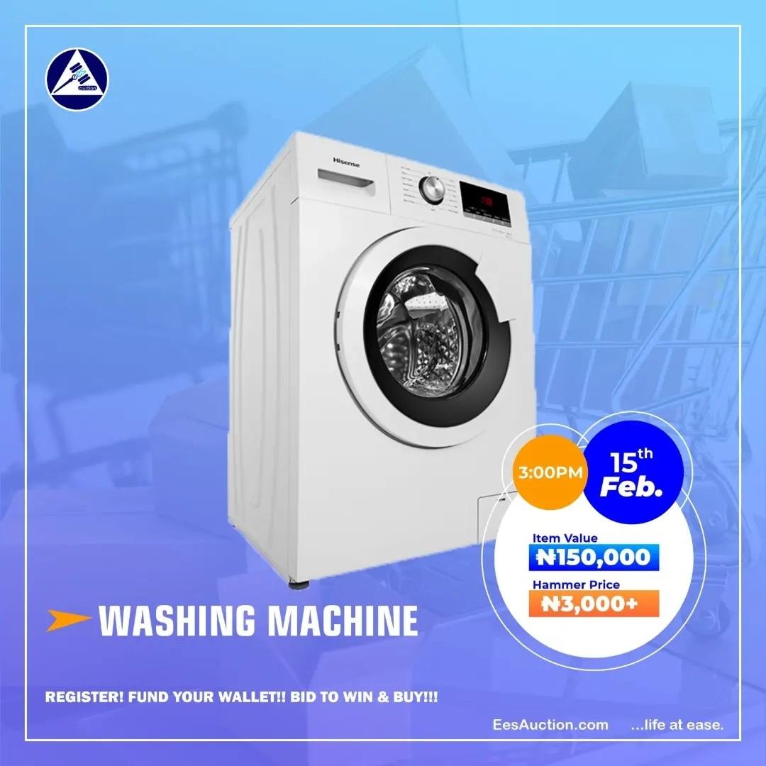 eesauction's tweet photo. Washing Machine will be up for auctioning at 3:00pm.

You don't have to stress yourself washing your clothes, let machine do the work for you.

For about #3,000+ you could grab this item.

Hurry now to https://t.co/e7RuAQDpmx

Fund your wallet.

Bid, win and buy. https://t.co/dFEo8hbm68