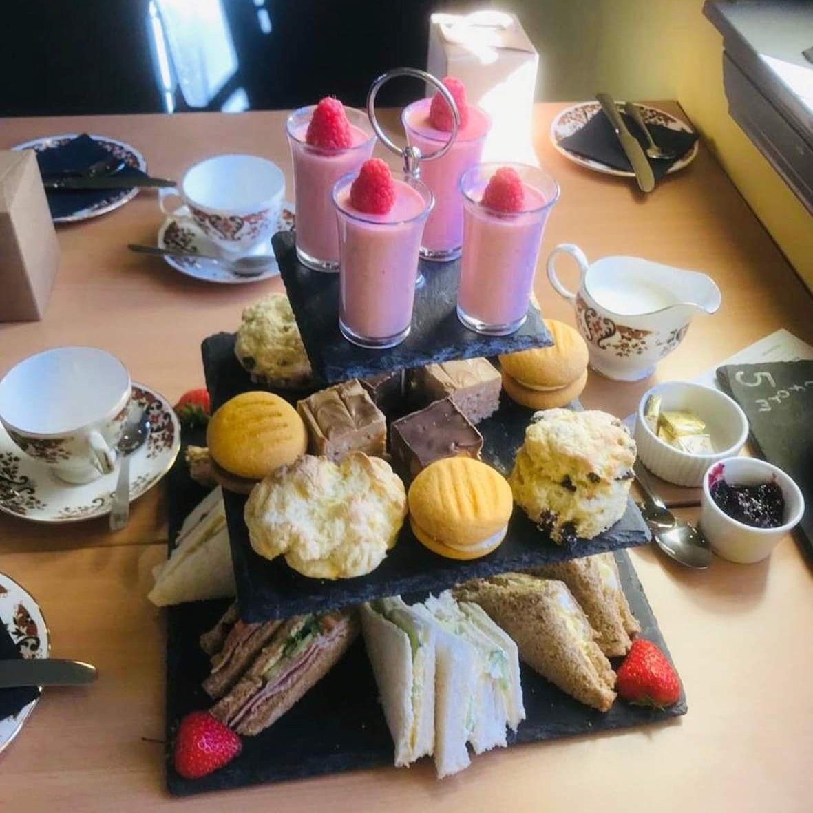 CaleyRail's tweet photo. Tickets for this year's Afternoon Tea trains are now on sale!
Trains depart on 18th March, 3rd June, 29th July &amp; 9th September.
We expect places to fill up quickly so book your table now to avoid missing out - https://t.co/9eZhjpzYji https://t.co/C36cra7QS9
