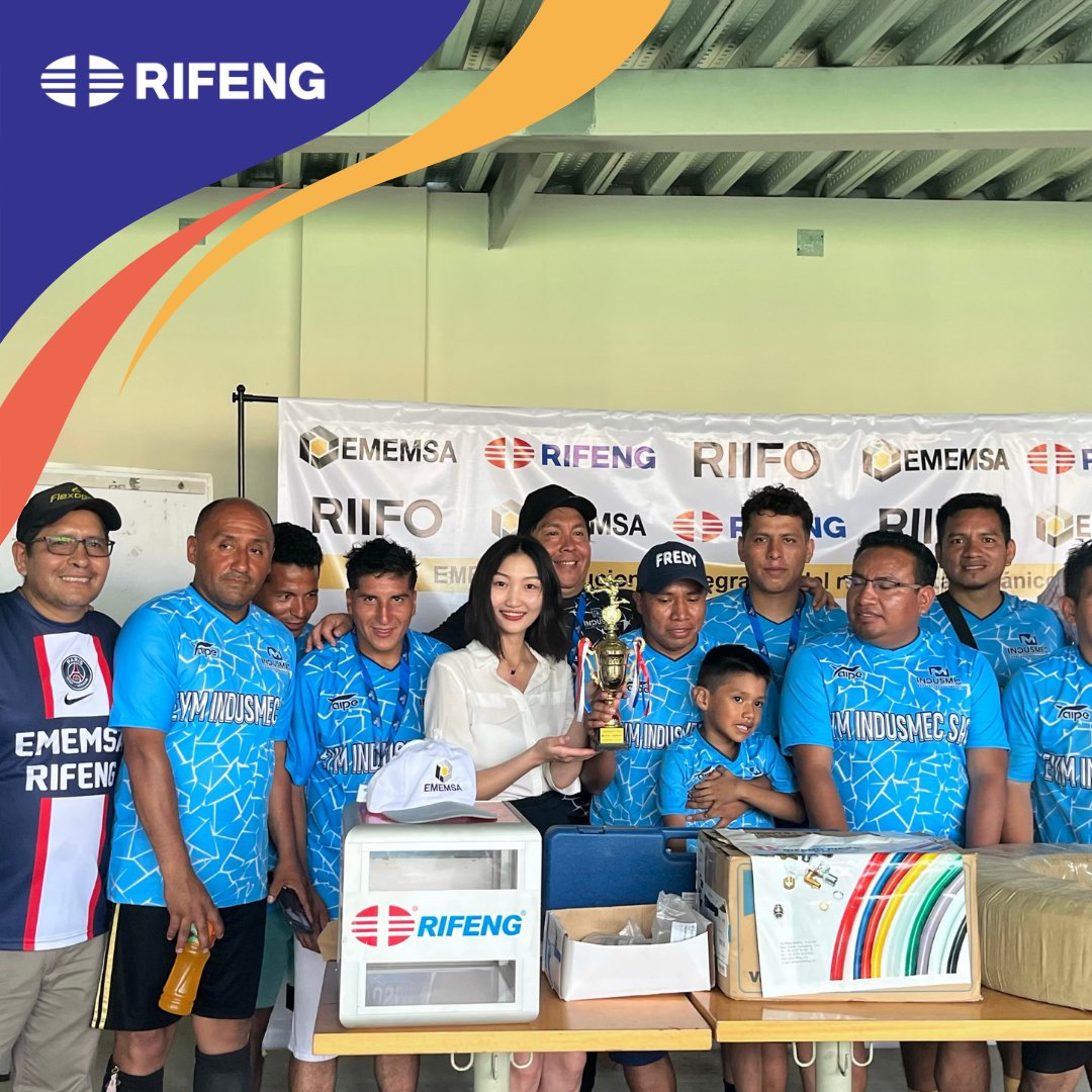 rifeng_official's tweet image. Shoot! And Score!
At LAWN CLUB TENIS-JESUS MARIA, a highly anticipated football match arranged by #EMEMSA-#RIFENG came to an end two days ago. 
Over 30 players from local gas piping business partners brought out a fantastic game in a very good atmosphere. 👍👍
#PAP #Gaspipe #Peru