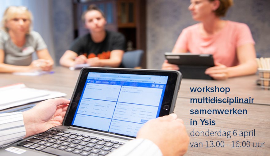 📅 Nieuw op onze agenda: In de workshop multidisciplinair samenwerken in Ysis op 6 april gaan we dieper in op de theorie achter het multidisciplinair werkproces en hoe dit in de praktijk door Ysis wordt ondersteund. Voor meer informatie en aanmelden: bit.ly/3cpE93T