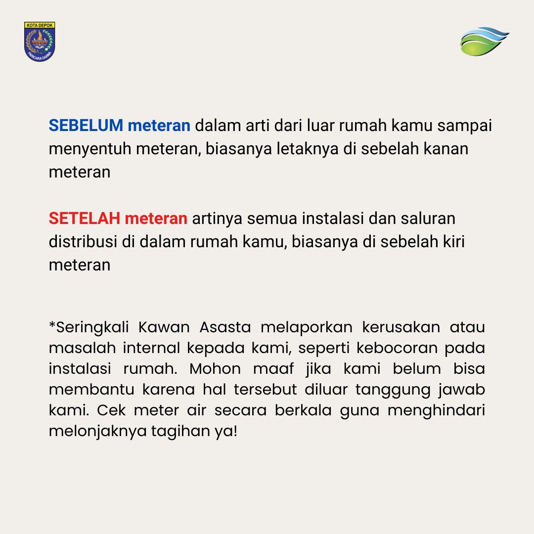 TirtaAsasta's tweet photo. Semoga berguna ya infonya untuk #KawanAsasta

#AsastaDepok
#TukangLedeng https://t.co/FNXb687pJf