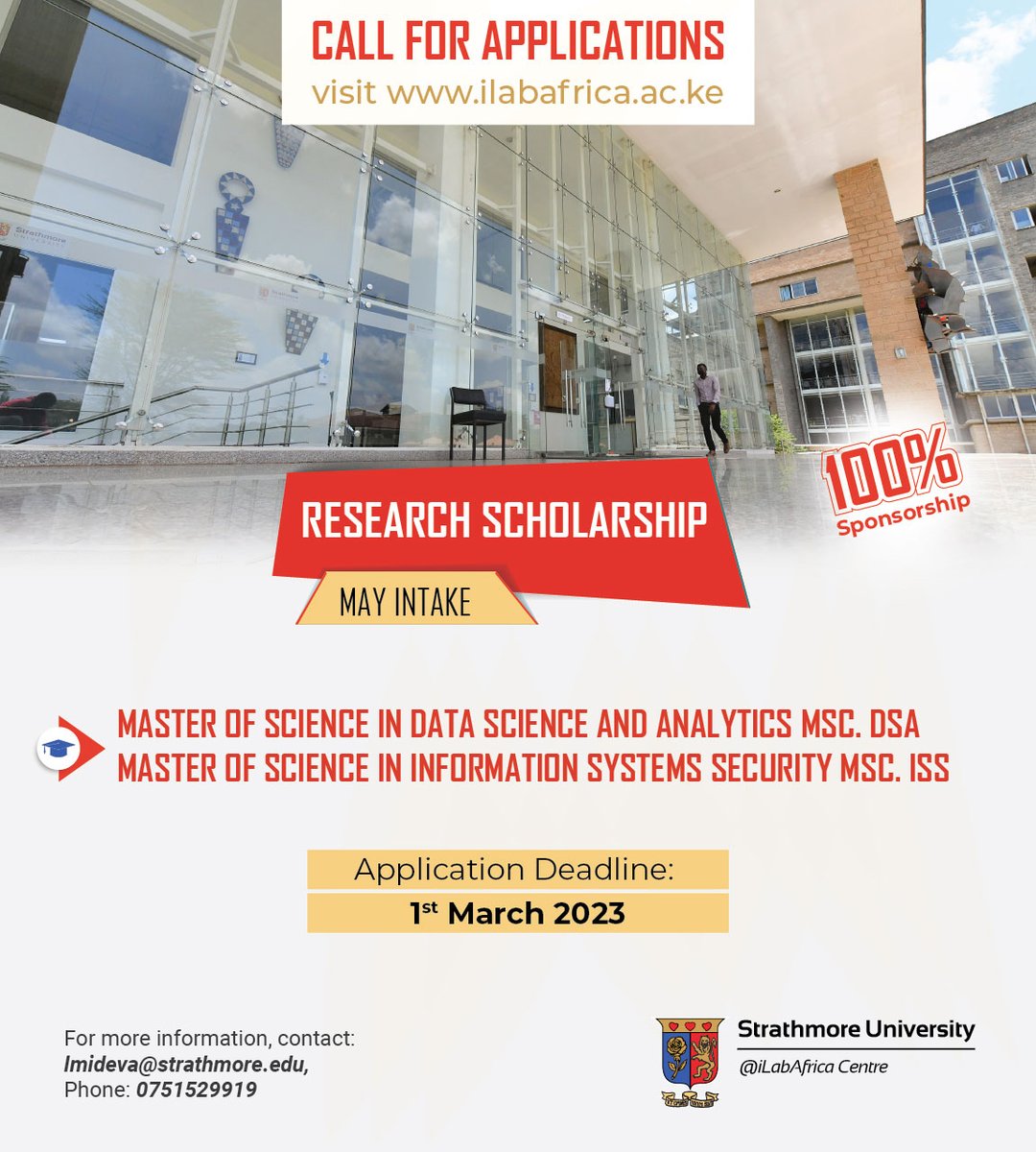 iLabAfrica's tweet photo. Are you a graduate looking to advance your research skills?

@iLabAfrica is offering a research scholar program for people interested in gaining practical experience and training in research and development.

For more information visit: https://t.co/vf99LzRBPq https://t.co/2hHeqw2FSq