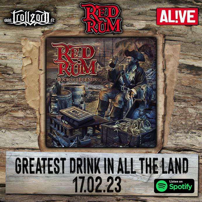 🎶 PRE-SAVE THE NEW SINGLE 🎶

Follow the link in the post so you can pre-save the new Red Rum single “Greatest Drink in all the Land”, available through <a href="/Trollzorn/">Trollzorn Records</a> Records

Coming 17/02/23

#redrumuk #piratemetal #bookoflegends #greatestdrinkinalltheland #trollzornrecords