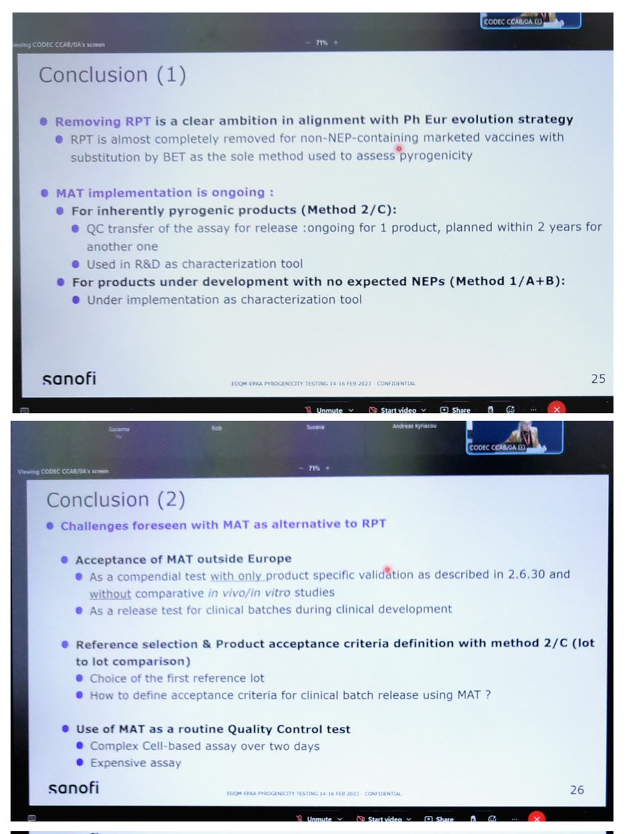 SLouhimies's tweet photo. At the @edqm_news-@EPAA3Rs joint event to phase out rabbit #pyrogen test, #RPT, Emmanuelle Coppens and Stรฉphanie Richard from @SanofiFR concluded with their next plans and challenges that need to be tackled to achieve a full #replacement
#3Rs #NonAnimal https://t.co/RGkZbXQkEJ
