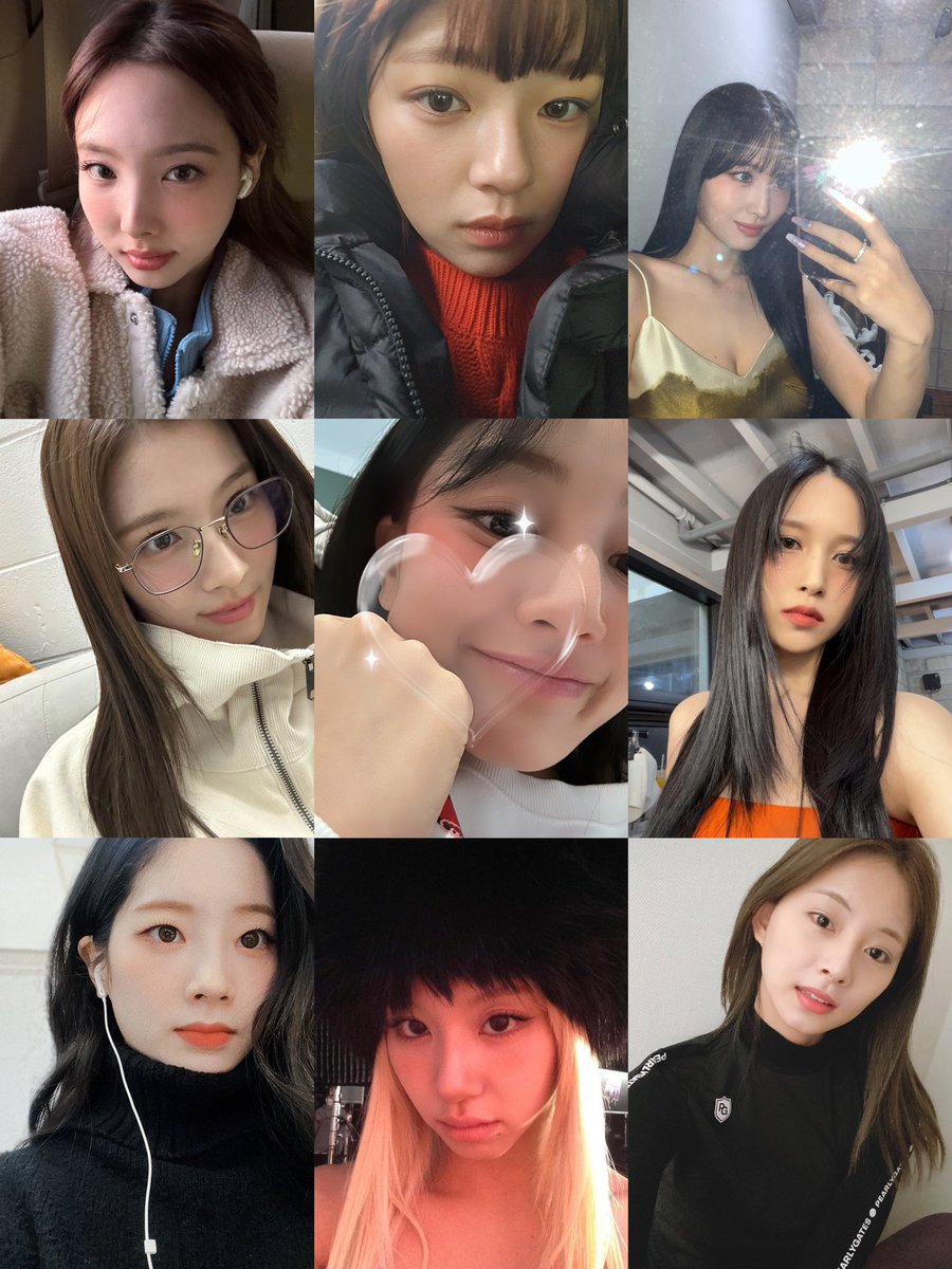 twice’s most recent selfies
