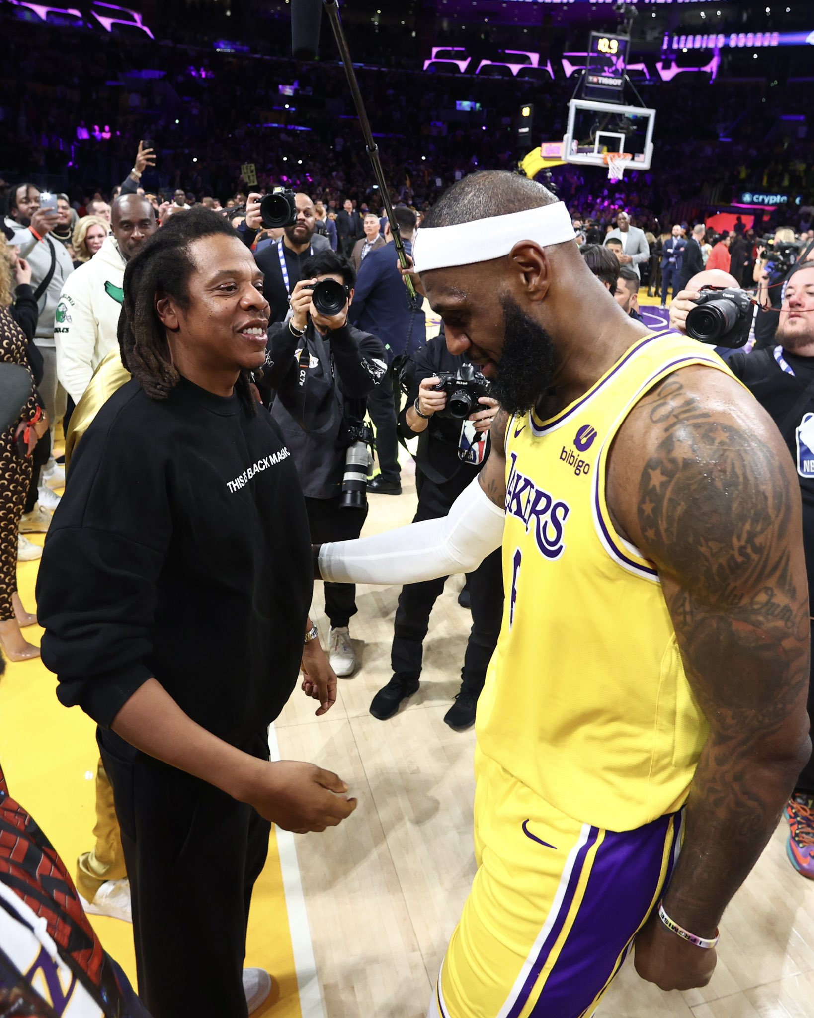 GQ Sports on X Jay Z and LeBron James celebrate a historic night https t VtFwRQJGjU X